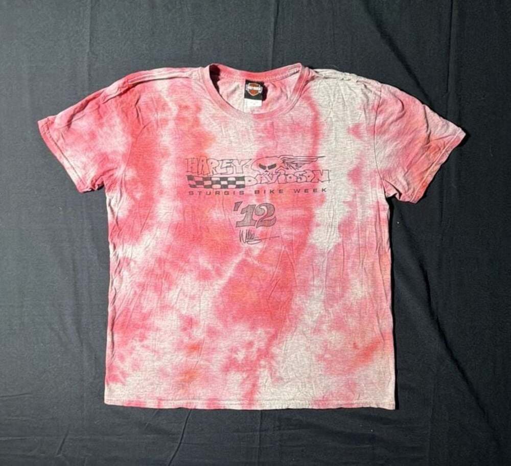 Harley-Davidson 2012 Sturgis Bike Week Tie-Dye Graphic T-Shirt XL